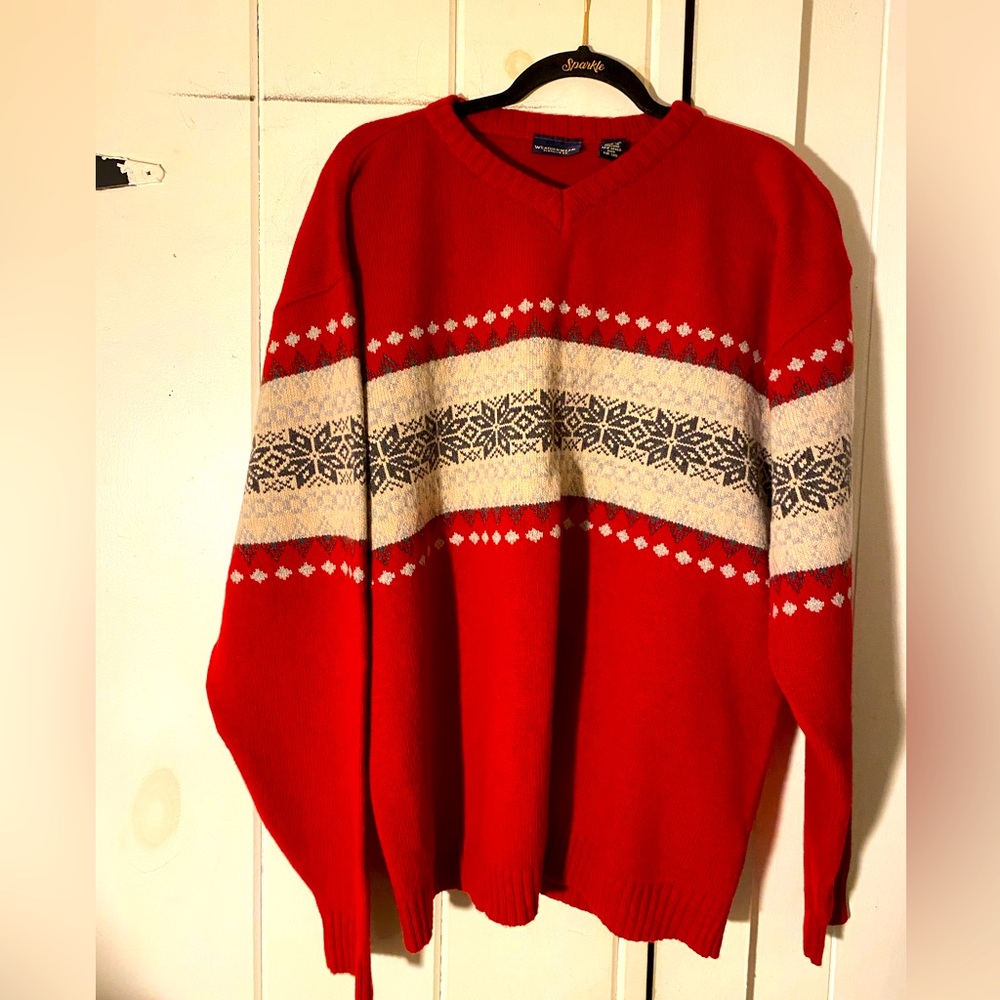 Classic! Weatherwear Clothing Co. unique warm winter sweater size large